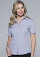 'AP Business' Ladies Epsom Modern Check Short Sleeve Shirt
