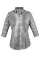 'AP Business' Ladies Devonport Modern Check 3/4 Sleeve Shirt