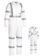 'Bisley Workwear' 3M Taped White Drill Coverall