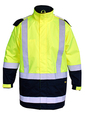 'Bisley Workwear' HiVis Two Tone Taped Shell Rain Jacket