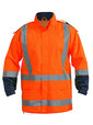 'Bisley Workwear' HiVis Taped Shell Rain Jacket
