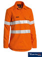 'Bisley Workwear'  WomensTenCate Tecasafe� Taped FR HiVis Light Weight Vented Long Sleeve Shirt