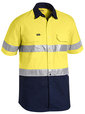 'Bisley Workwear' Mens X Airflow Ripstop Short Sleeve Shirt