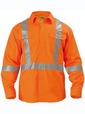'Bisley Workwear'  3M X Taped Cool Lightweight HiVis Long Gusset Sleeve Drill Shirt
