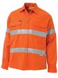 'Bisley Workwear'  3M Taped HiVis Long Sleeve Drill Shirt