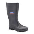 'Blundstone' Grey Waterproof Safety Gumboots with Comfort Arch Steel Toe and Metatarsal Guard