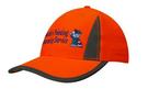 'Headwear Professionals' Luminescent Safety Cap with Reflective Inserts and Trim
