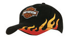 'Headwear Professionals' Brushed Heavy Cotton with Flame Embroidery