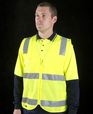 'JB' HiVis Day/Night Zip Safety Vest