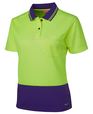 'JB' HiVis (Day Only) Ladies Short Sleeve Comfort Polo