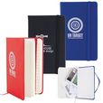 'Logo-Line' Notebook With Elastic Closure/Expandable Pocket