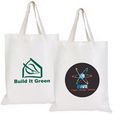 'Logo-Line' Short Handle Bamboo Tote Bag