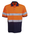 'Aussie Kings' Hi-Vis Optimus Short Sleeve Polo with Reflective Tape
