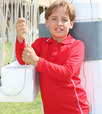 'Bocini' Kids Stitch Feature Essentials Long Sleeve Polo