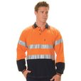 'DNC' HiVis Cool Breeze Long Sleeve Cotton Jersey Polo with 3M Reflective Tape