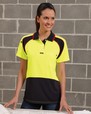 'Visitec Workwear' Ladies Energy Short Sleeve Microfibre Polo