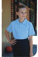 'Bocini' Girls Peter Pan Short Sleeve School Shirt