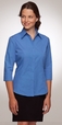 'City Collection' Ladies  Sleeve Micro Check Shirt