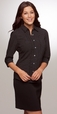 'City Collection' Ladies  Sleeve City Stretch Spot Shirt