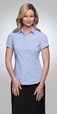 'City Collection' Ladies Short Sleeve CityStretch Pinfeather Shirt