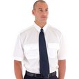 'DNC'  Epaulette Polyester Cotton Short Sleeve Work Shirt
