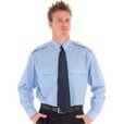 'DNC'  Epaulette Polyester Cotton Long Sleeve Work Shirt