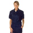 'DNC' Ladies Short Sleeve Cotton Drill Work Shirt
