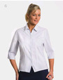 ** CLEARANCE ITEM ** - 'Totally Corporate' Ladies Stripe 3/4 Sleeve Blouse