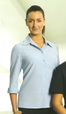 ** CLEARANCE ITEM ** - 'Totally Corporate' Ladies 3/4 Sleeve Self Stripe Blouse