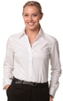 'Winning Spirit' Ladies Cotton/Poly Stretch Long Sleeve Shirt