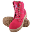 'Steel Blue' Southern Cross Ladies Lace Up Ankle Boot - PINK