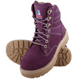 'Steel Blue' Southern Cross Ladies Lace Up Ankle Boot - PURPLE