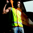 'Bocini' Unisex Hi-Vis Safety Vest with Reflective Tape