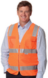 'Winning Spirit' Mens HiVis Safety Vest with ID Pocket with 3M Reflective Tape