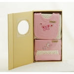 5 Piece Organic Cotton Clothing Set ~ Pink Butterfly