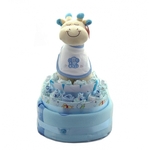 Large Nappy Cake Blue