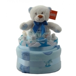 Nappy Cake Blue Bear Small