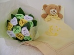Baby Socks Posy and Blankie Yellow