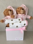 Twin Girl Pink Sleeping Bears