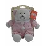 Baby Rattle Pink Bear
