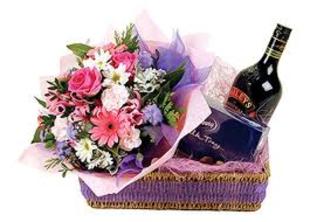 Baileys, flowers and chocolates. M170