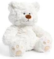 Medium White/Cream Bear