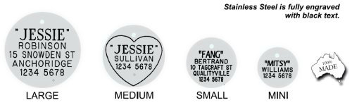 stainless steel dog tags australia