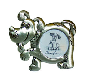 DP10312B Pewter look dog picture frame