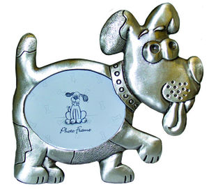 P67722D Pewter look dog picture frame