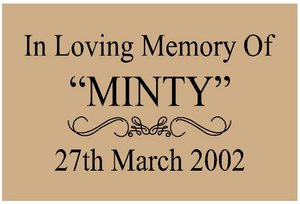 Memorial Plaque - Style One/Small