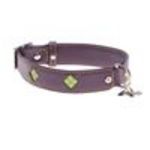 Hamish McBeth leather collar (Mackie Purple)
