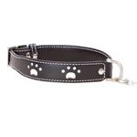 Hamish McBeth leather collar (Paws Black)