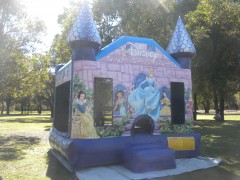 Disney Princess Bouncy Castle on Site in Perth